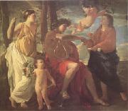 Nicolas Poussin The Inspiration of the Poet (mk05) oil painting on canvas